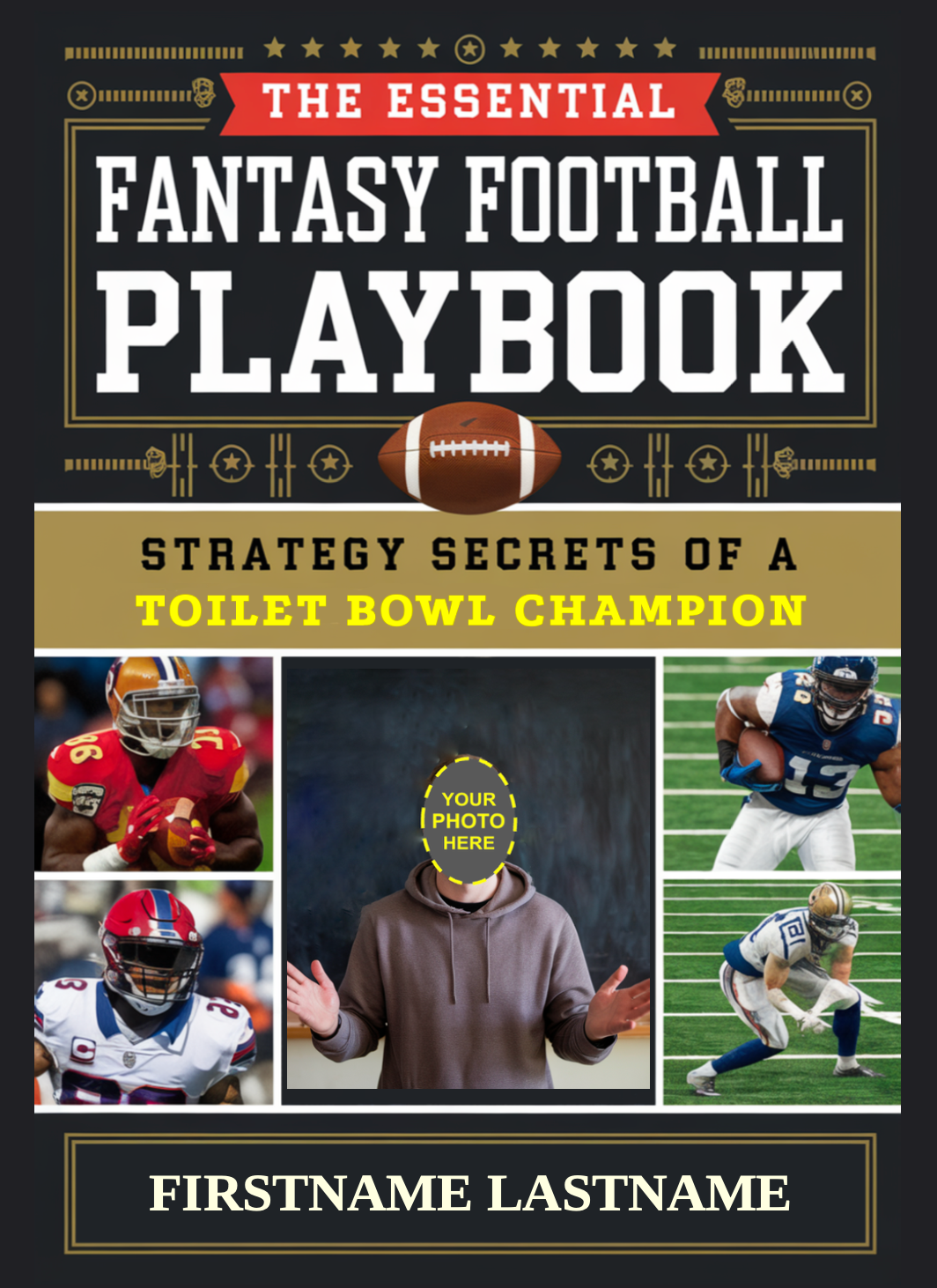 The Essential Fantasy Football Playbook (Personalizable Hardcover)