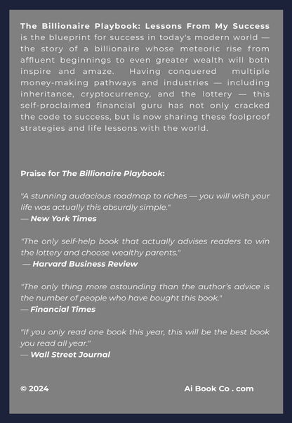 The Billionaire Playbook (Personalizable Hardcover)