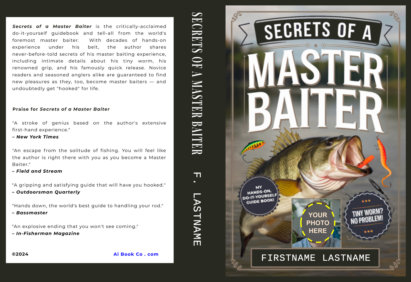 Secrets Of A Master Baiter (Personalizable Hardcover)