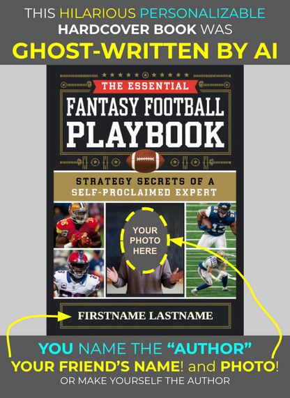 The Essential Fantasy Football Playbook (Personalizable Hardcover)