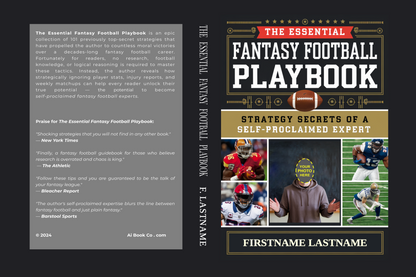 The Essential Fantasy Football Playbook (Personalizable Hardcover)