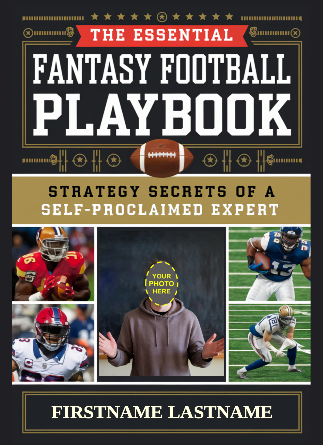 The Essential Fantasy Football Playbook (Personalizable Hardcover)