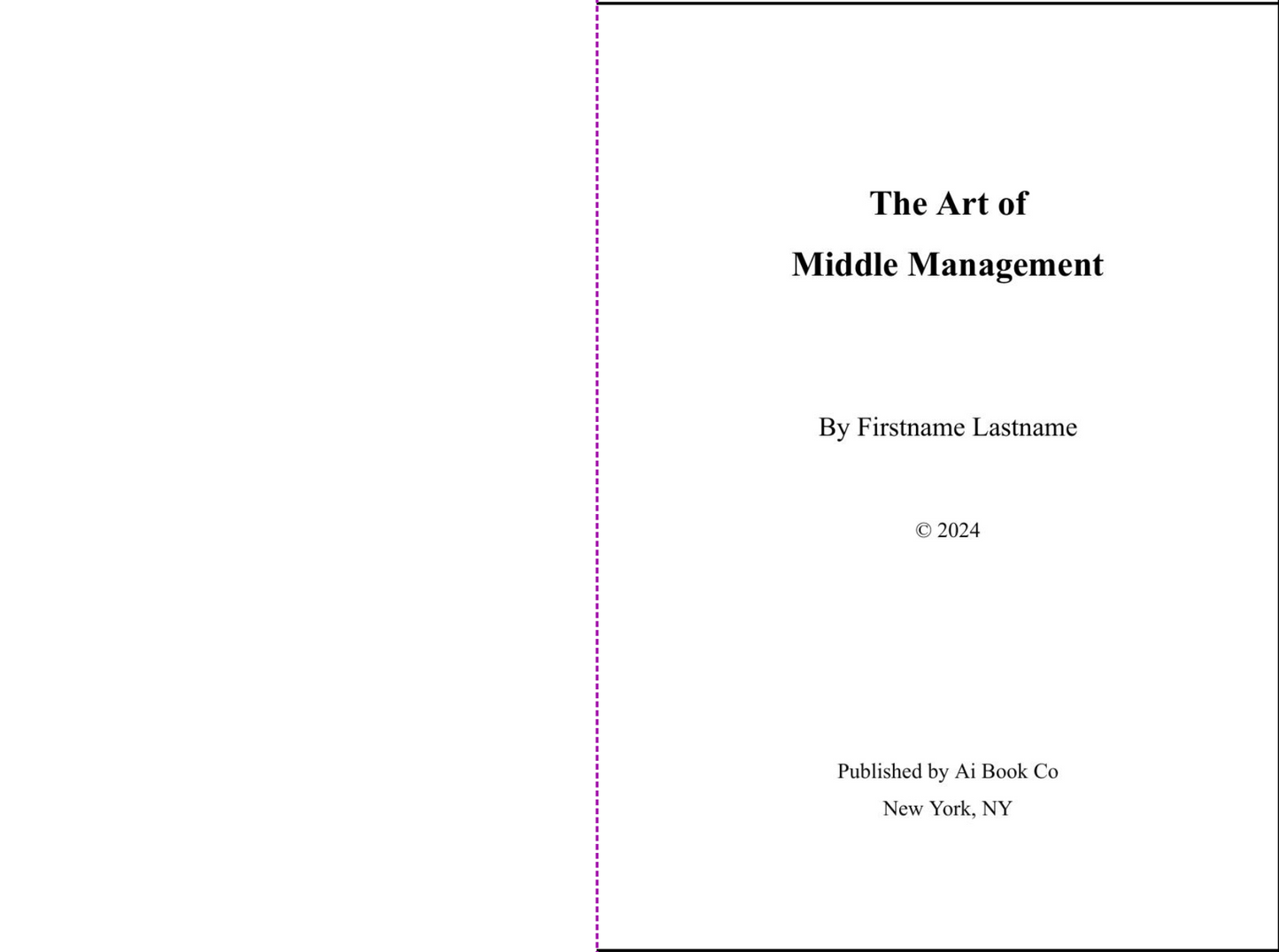 The Art of Middle Management (Personalizable Hardcover)